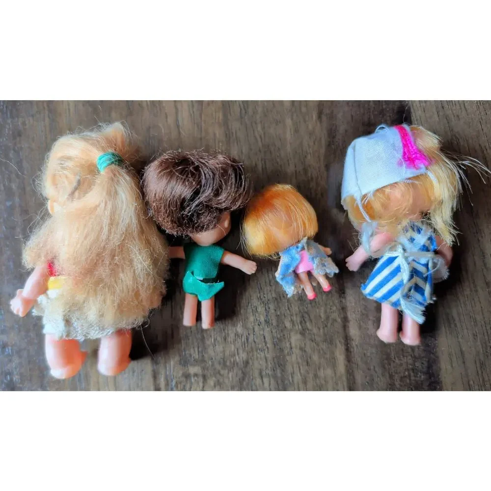 VTG 60s Toy Doll Mixed Lot (8 Mattel Liddle Kiddie Tweakie Toy Figures BEST Baby